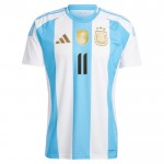Günstige Fußballtrikots Argentinien Di Maria 11 Heimtrikot 2024 Kurzarm